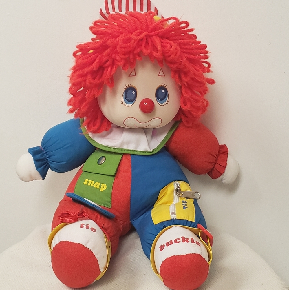 Vintage 80s Clown Toy doll How to get dressed